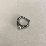 STEEL SEPTUM CLICKERS W/ PEARL