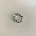 STEEL JEWELLED SEPTUM CLICKERS SWAROVSKI