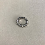 STEEL JEWELLED CURVED BAR SEPTUM CLICKERS