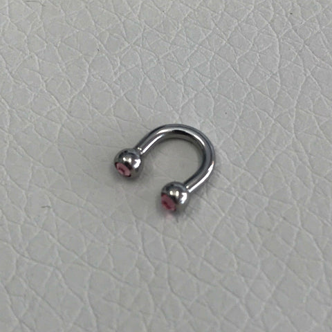 STEEL DOUBLE JEWELLED MICRO U BARBELLS